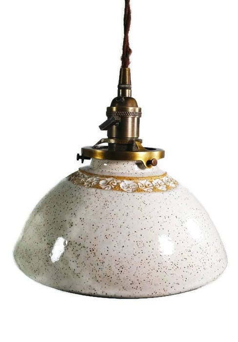 Style#045 Lighting, Kitchen island lights,Hanging pendant light,ceramic lamp,housewarming gift, hand textured design, kitchen pendant light