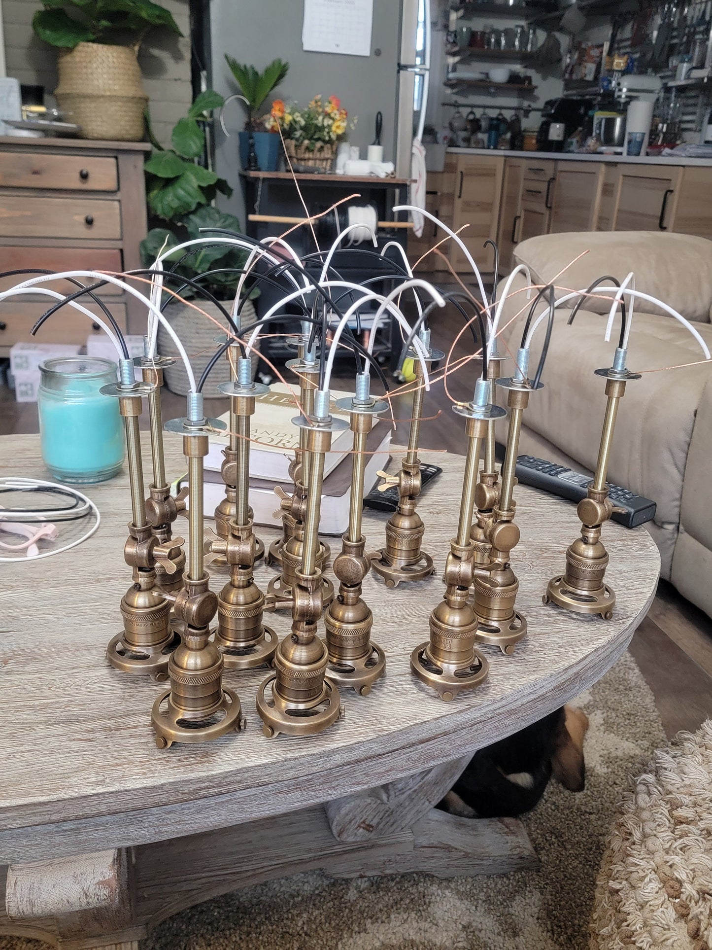 Style#103 Adjustable wall sconce available in a variety of sizes