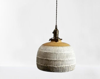 Style#021 White Hanging Pendant Lamp, kitchen island light, farmhouse decor, lighting, kitchen light, ceramic lamp, pottery lamp, lamp,