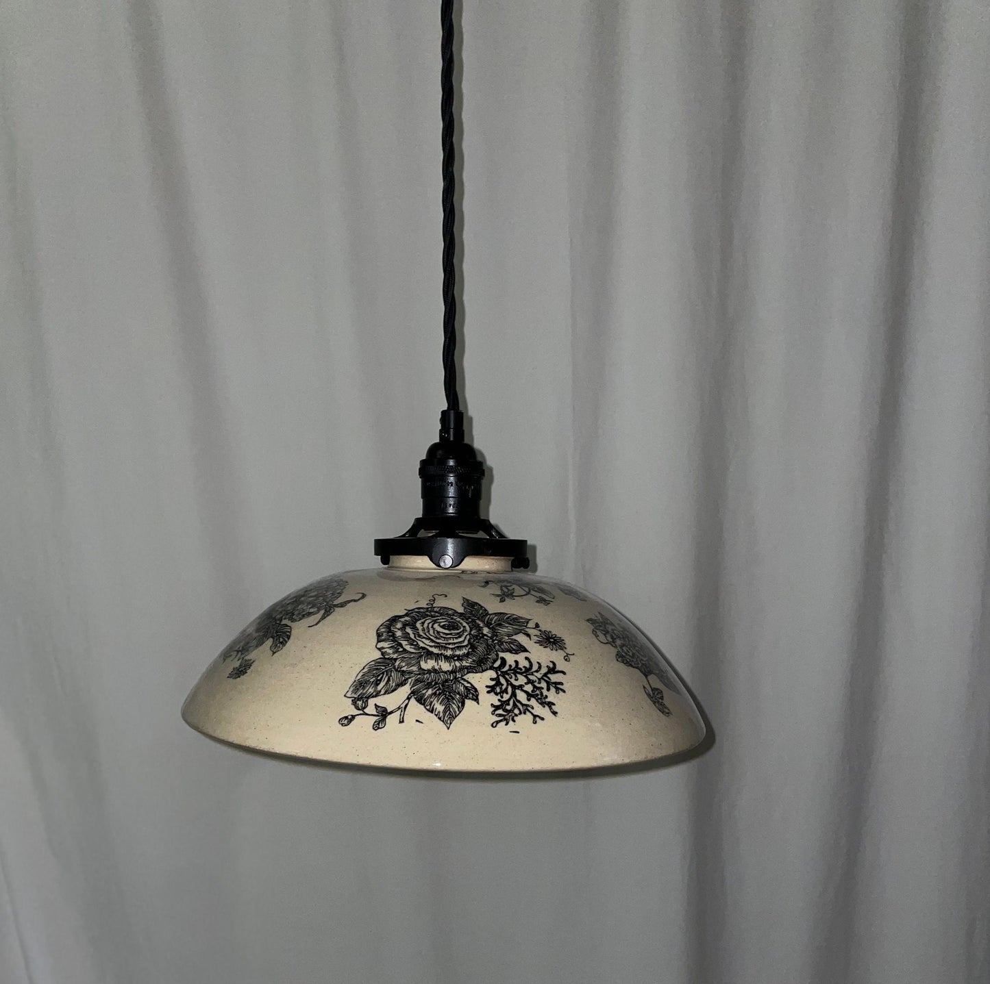 Style#1007 Floral light in clear clay, kitchen lighting, lighting