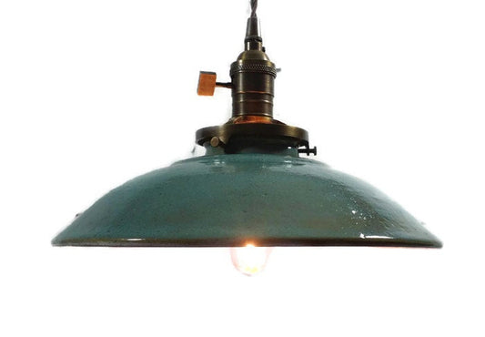 Style#020 Copper Blue Farmhouse Hanging pendant Light