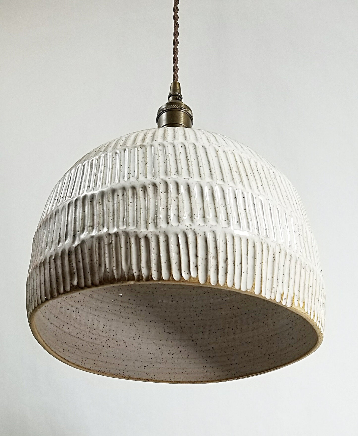 Style#021 White Hanging Pendant Lamp, kitchen island light, farmhouse decor, lighting, kitchen light, ceramic lamp, pottery lamp, lamp,