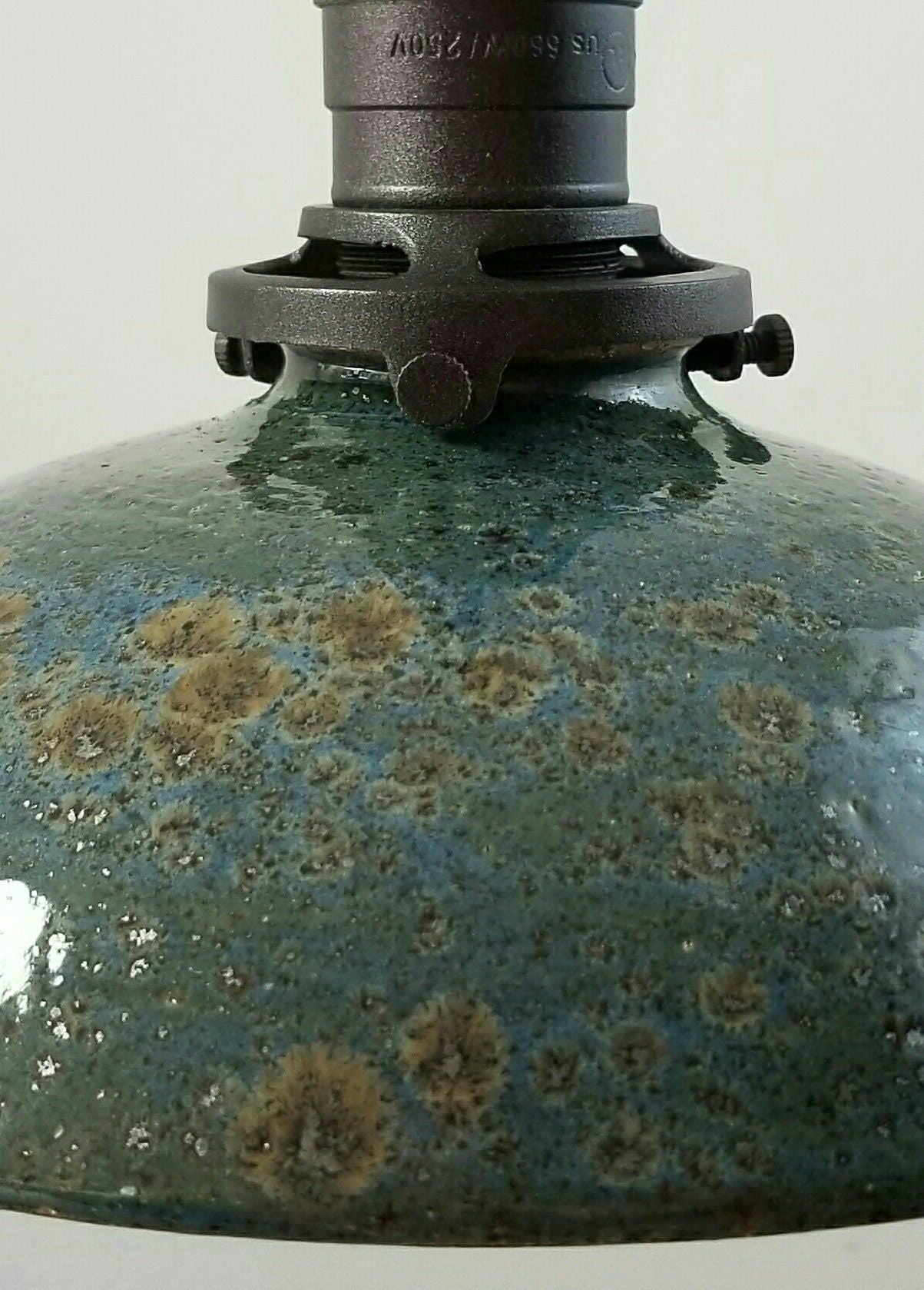 Style#047 Pottery Pendant Light in Ship Wreck Blue