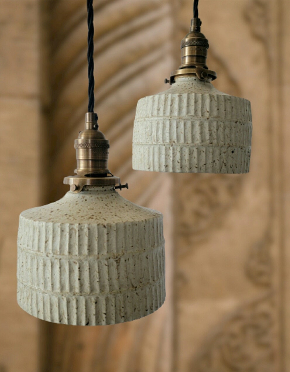 Style#067 Three row handcarved pendant