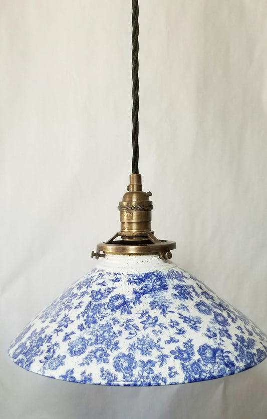 Style#015 Blue and white pendant light, kitchen island light, farmhouse decor, farmhouse, lighting, housewarming gift, decor, ceramic lamp