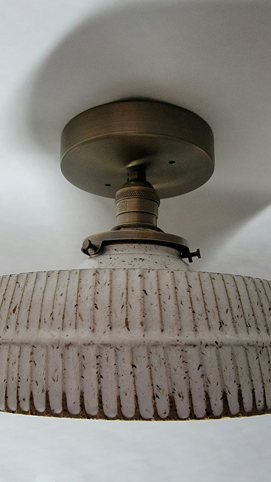 Style#028 Semi flush ceiling light, ceiling light, pottery lamp, ceramic lamp, Hall light, artisan lamp, lighting, kitchen light