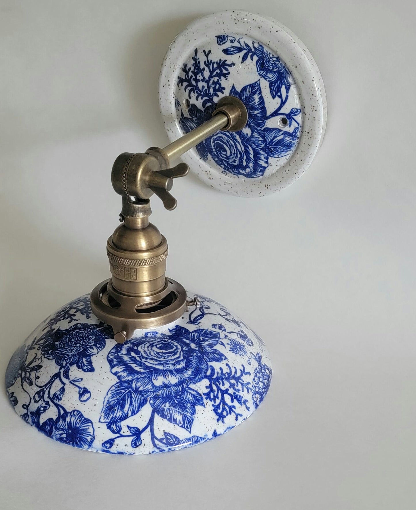 Style#062 Farmhouse decor, Sconce, bedside wall light, wall sconce, plug in wall sconce, pottery lamp, ceramic lamp, clay wall sconce, lamp