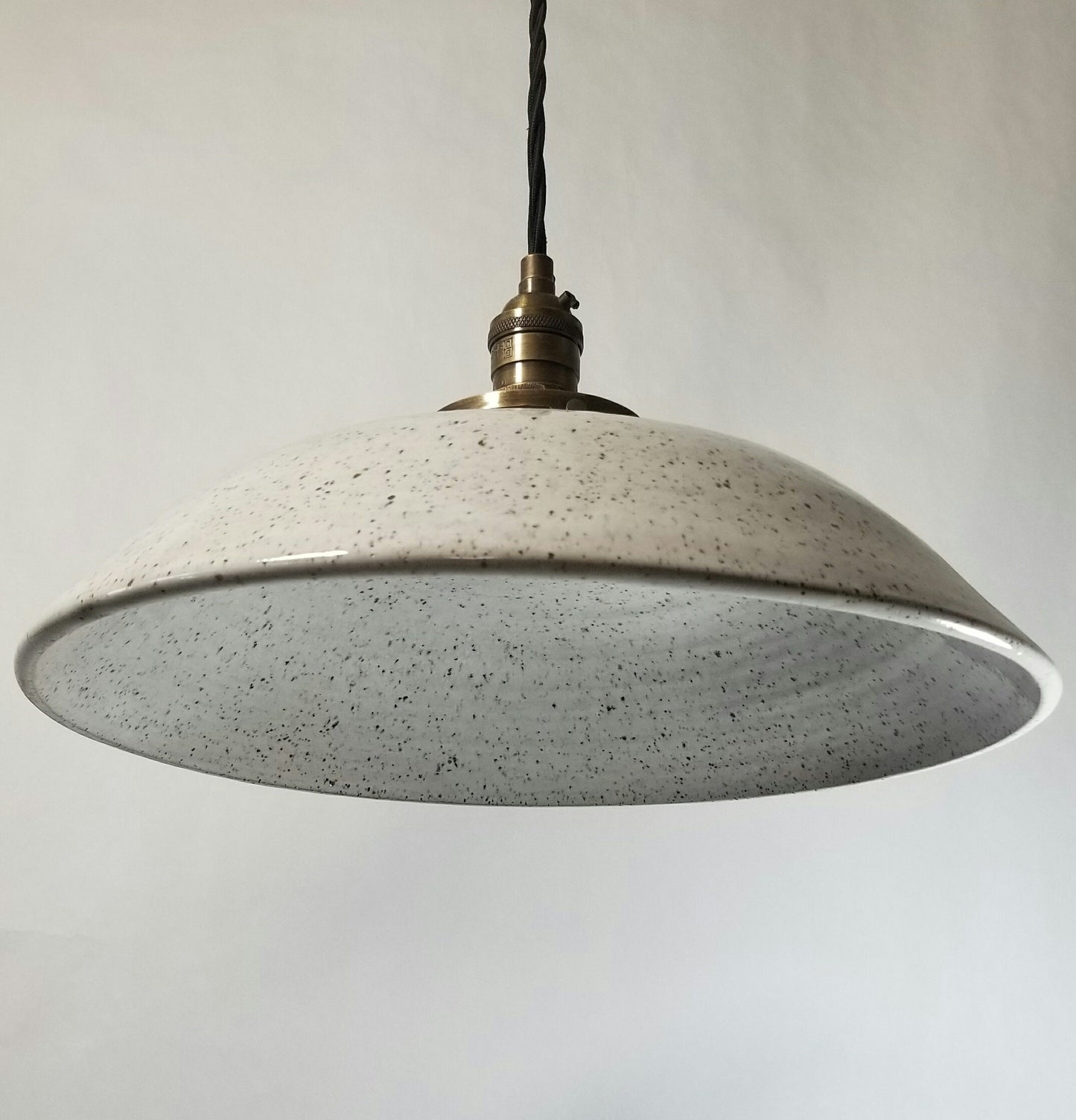 Style#048 Beautiful white speckled farmhouse light, lighting, kitchen lighting, restaurant, kitchen island lighting