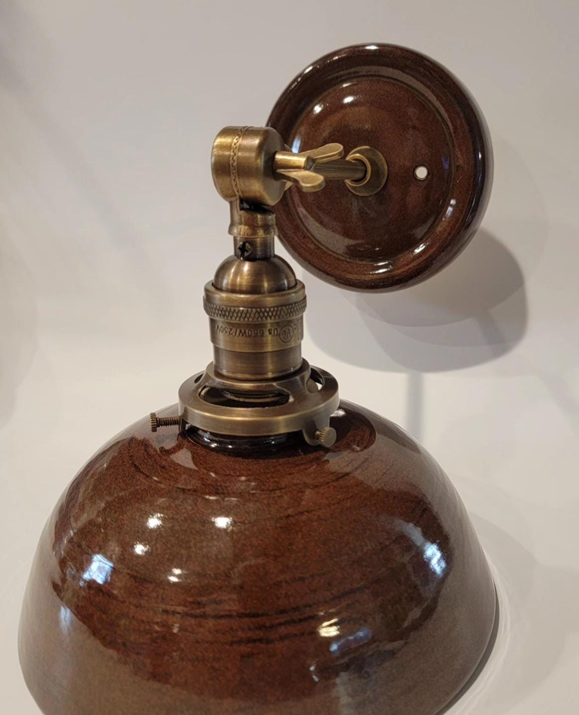 Style#007 White Cottage wall sconce, farmhouse sconce,ceramic lamp,wall lamp,plug in wall light,kitchen light, bedside wall light, housewarm