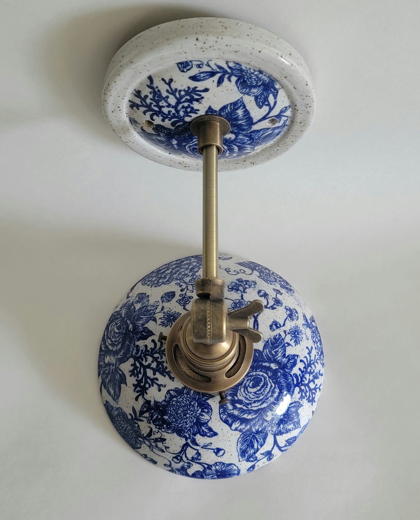 Style#062 Farmhouse decor, Sconce, bedside wall light, wall sconce, plug in wall sconce, pottery lamp, ceramic lamp, clay wall sconce, lamp