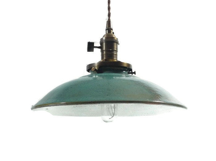 Style#020 Copper Blue Farmhouse Hanging pendant Light