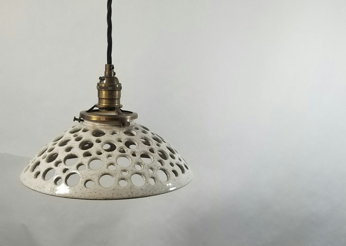 Style#043 Handcarved pendant lamp, kitchen lighting, restaurant lighting, Hanging Artisan pottery light, kitchen island light, hanging lamp