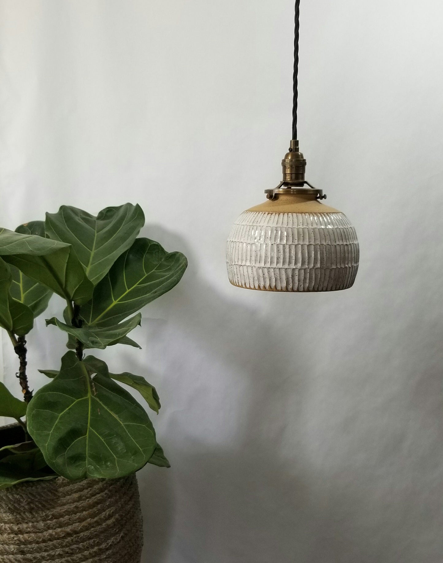 Style#021 White Hanging Pendant Lamp, kitchen island light, farmhouse decor, lighting, kitchen light, ceramic lamp, pottery lamp, lamp,