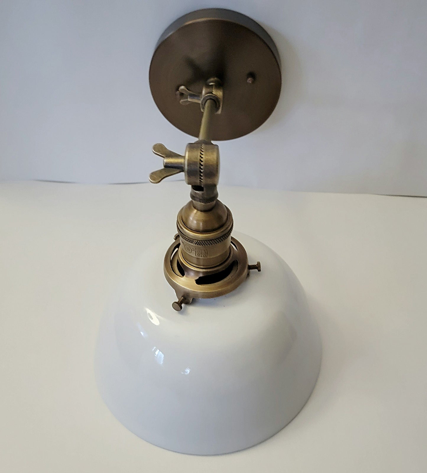 Style#065 Antique brass farmhouse wall sconce