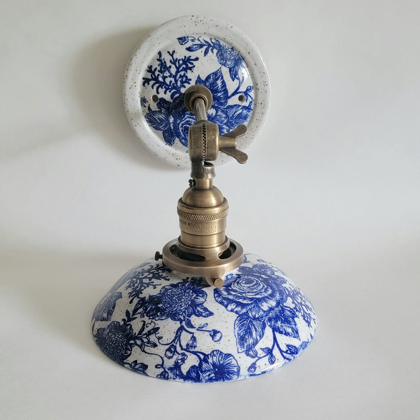 Style#062 Farmhouse decor, Sconce, bedside wall light, wall sconce, plug in wall sconce, pottery lamp, ceramic lamp, clay wall sconce, lamp