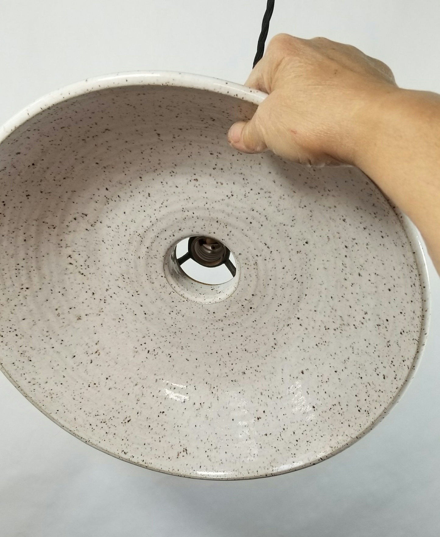 Style#048 Beautiful white speckled farmhouse light, lighting, kitchen lighting, restaurant, kitchen island lighting
