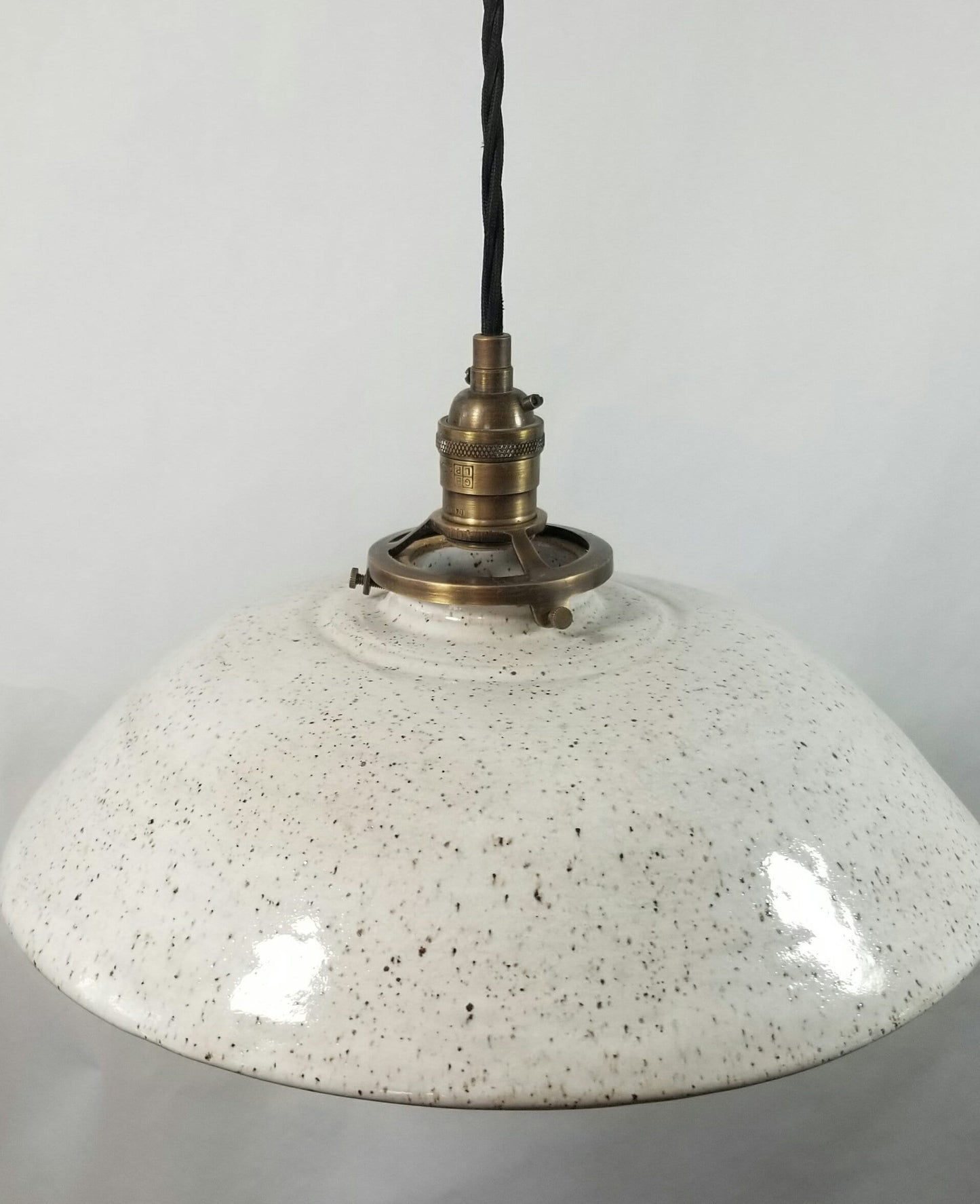 Style#048 Beautiful white speckled farmhouse light, lighting, kitchen lighting, restaurant, kitchen island lighting
